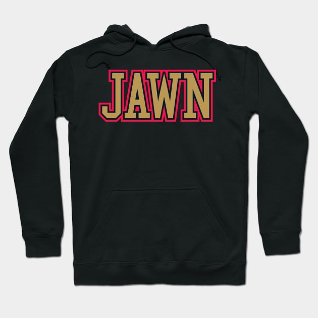 Throwback Jawn Philadelphia Basketball Sports Philly Hoodie by JRoseGraphics